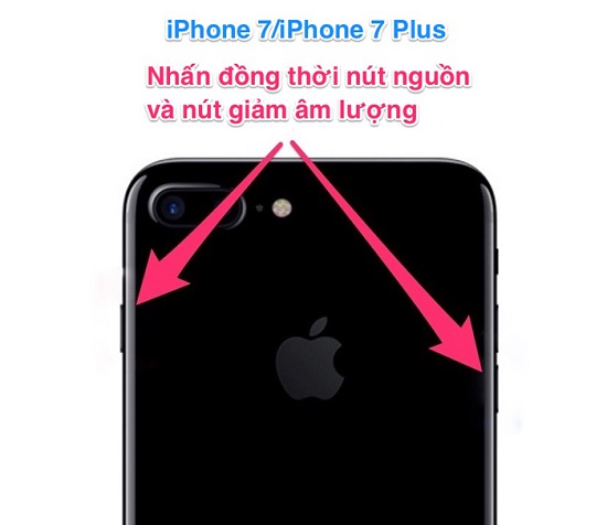 Cách khởi động lại iPhone 7 Plus