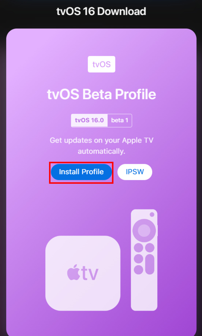 Cách cập nhật tvOS 16 Beta 1