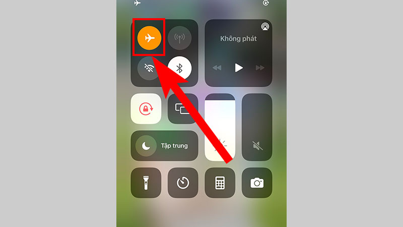 Tắt và bật chế độ máy bay