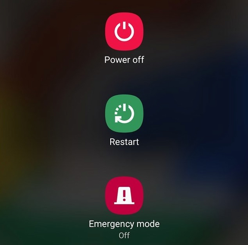 Khởi động lại điện thoại để khắc phục lỗi xung đột phần mềm