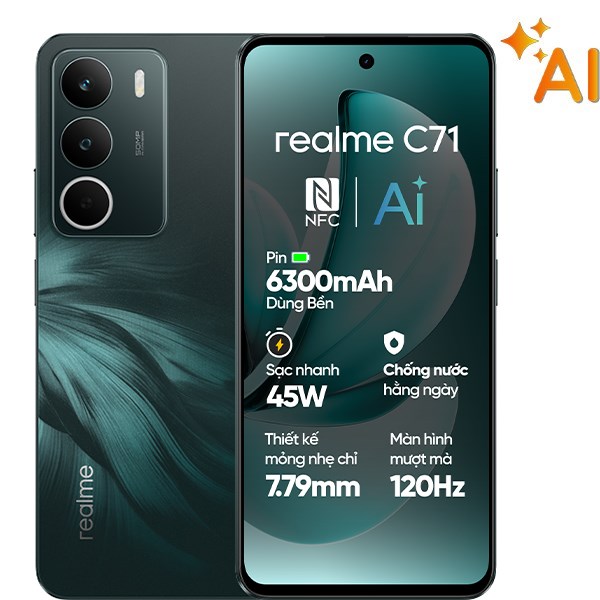 Thay ép kính Realme C71